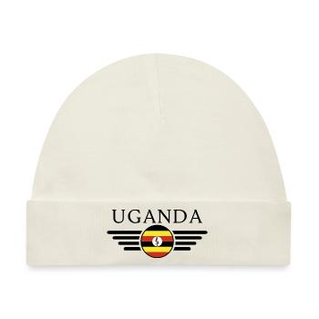 Ich liebe Uganda, Eleganz Stil Design T-Shirt - Baby Premium Organic Mütze - Naturweiß - Vorne