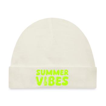 summer vibes - Baby Premium Organic Mütze - Naturweiß - Vorne