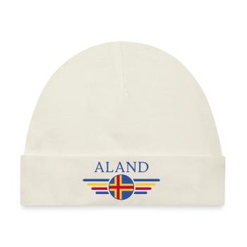 Ich liebe Åland, Eleganz Stil Design T-Shirt - Baby Premium Organic Mütze - Naturweiß - Vorne