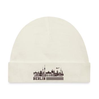 berlin skyline - Baby Premium Organic Mütze - Naturweiß - Vorne