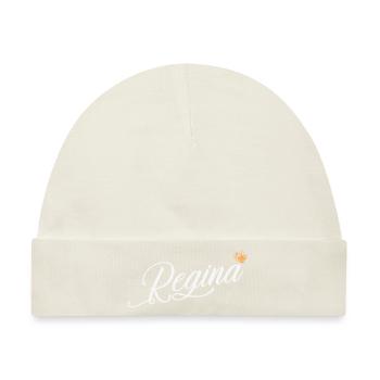 Regina Custom Name für Frauen Kinder Kleinkinder - - Baby Premium Organic Mütze - Naturweiß - Vorne