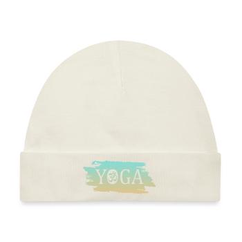 Yoga Om - Baby Premium Organic Mütze - Naturweiß - Vorne