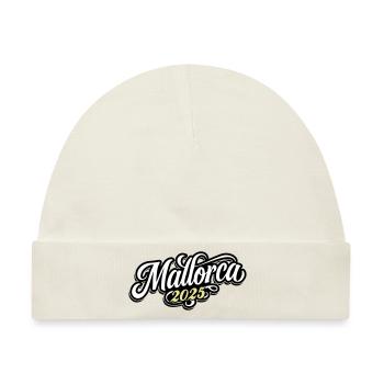 Mallorca 2025 - Baby Premium Organic Mütze - Naturweiß - Vorne