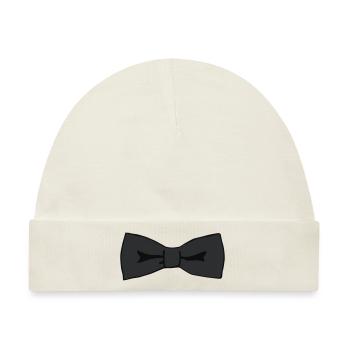Bow Tie - Baby Premium Organic Mütze - Naturweiß - Vorne