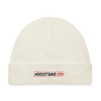 Goldstrand 2024 - Baby Premium Organic Mütze - Naturweiß - Vorne