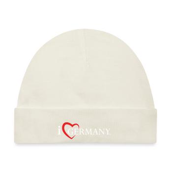 i love germany new - Baby Premium Organic Mütze - Naturweiß - Vorne