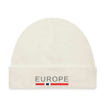Europa - Baby Premium Organic Mütze - Naturweiß - Vorne