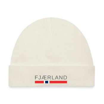 Fjærland Norwegen - Baby Premium Organic Mütze - Naturweiß - Vorne