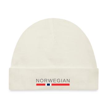 norwegisch - Baby Premium Organic Mütze - Naturweiß - Vorne
