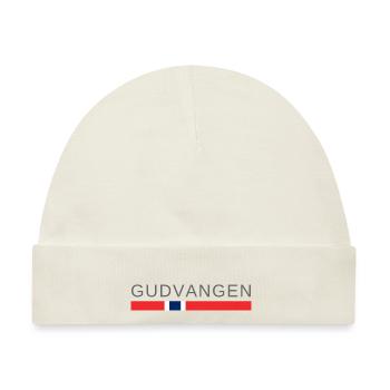Gudvangen Norwegen - Baby Premium Organic Mütze - Naturweiß - Vorne