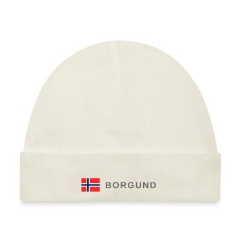 Borgund Norwegen - Baby Premium Organic Mütze - Naturweiß - Vorne