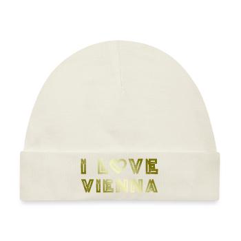 I Love Vienna - Baby Premium Organic Mütze - Naturweiß - Vorne