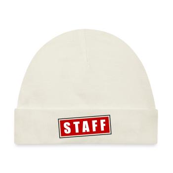 staff - Baby Premium Organic Mütze - Naturweiß - Vorne
