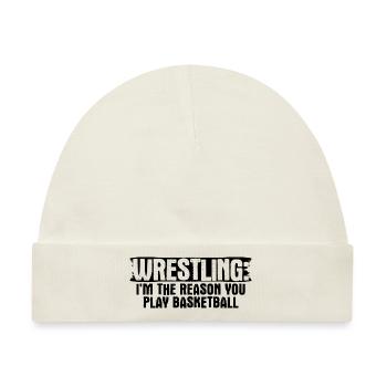 Grappling Martial Arts Wrestling - Baby Premium Organic Mütze - Naturweiß - Vorne