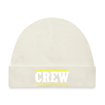 Crew Stempel - Baby Premium Organic Mütze - Naturweiß - Vorne