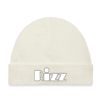 Modernes Rizz Design - Baby Premium Organic Mütze - Naturweiß - Vorne