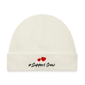 Support Crew Herz Liebe - Baby Premium Organic Mütze - Naturweiß - Vorne