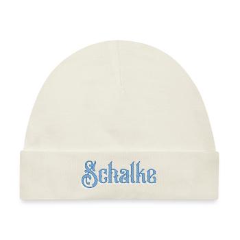 Schalke - Baby Premium Organic Mütze - Naturweiß - Vorne