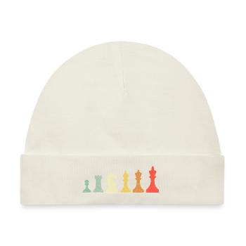 Checkmate Vintage Schach Geschenk für Schachspieler - Baby Premium Organic Mütze - Naturweiß - Vorne