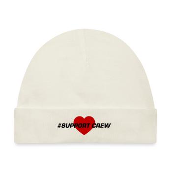 Support Crew Herz Liebe - Baby Premium Organic Mütze - Naturweiß - Vorne