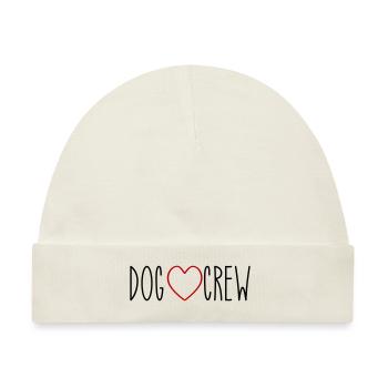 Dog Crew Herz - Baby Premium Organic Mütze - Naturweiß - Vorne