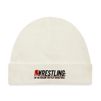 Grappling Martial Arts Wrestling - Baby Premium Organic Mütze - Naturweiß - Vorne