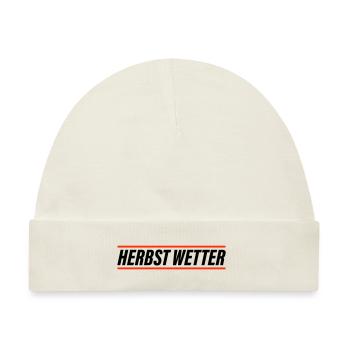 Herbst Wetter - Baby Premium Organic Mütze - Naturweiß - Vorne