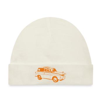  600 500 Kombi Trabi - Baby Premium Organic Mütze - Naturweiß - Vorne