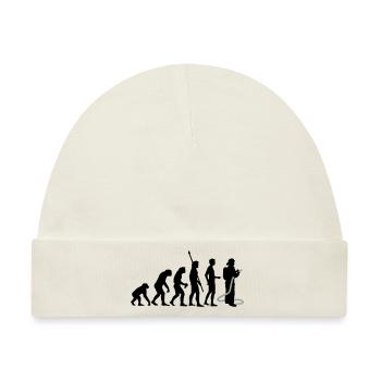 evolution_feuerwehr_b_2c - Baby Premium Organic Mütze - Naturweiß - Vorne