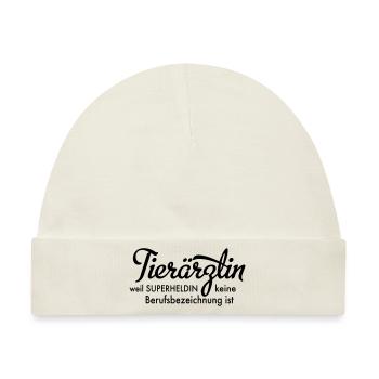 Tierärztin - Baby Premium Organic Mütze - Naturweiß - Vorne