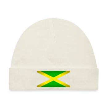 Jamaica (auf schwarz) - Baby Premium Organic Mütze - Naturweiß - Vorne