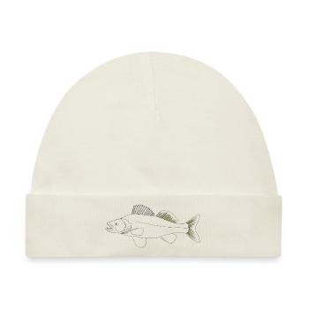 Zielfisch Zander - Baby Premium Organic Mütze - Naturweiß - Vorne