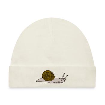 Brown snail - Baby Premium Organic Mütze - Naturweiß - Vorne