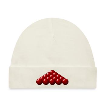 Billiardkugeln - Baby Premium Organic Mütze - Naturweiß - Vorne