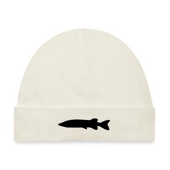 fish112 - Baby Premium Organic Mütze - Naturweiß - Vorne