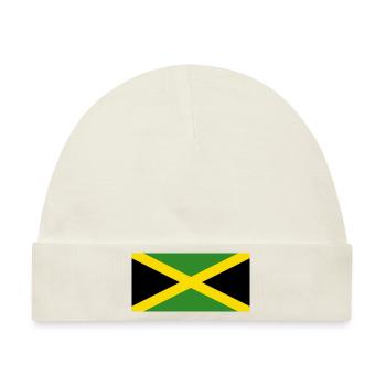 Nationalflagge von Jamaika - Baby Premium Organic Mütze - Naturweiß - Vorne