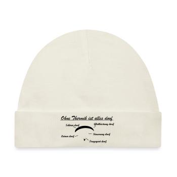 ohne thermik Geschenk - Baby Premium Organic Mütze - Naturweiß - Vorne