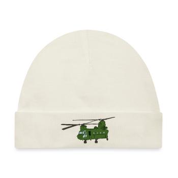 Hubschrauber - Baby Premium Organic Mütze - Naturweiß - Vorne