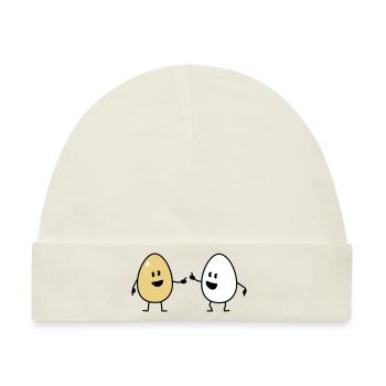 eggs - Baby Premium Organic Mütze - Naturweiß - Vorne