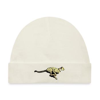 cheetah cat jaguar leopard ocelot gepard wildcat23 - Baby Premium Organic Mütze - Naturweiß - Vorne