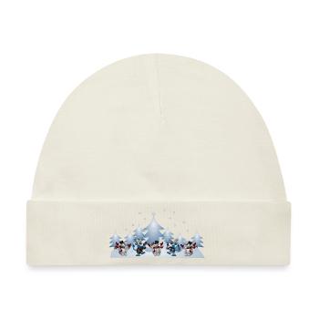 Winter - Baby Premium Organic Mütze - Naturweiß - Vorne