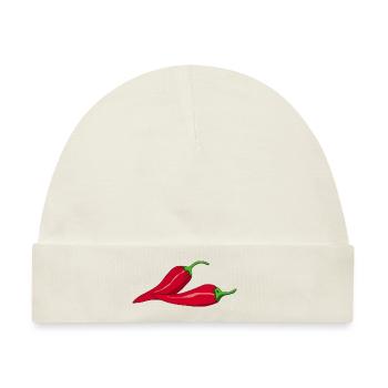 paprika chilli chili pepper citrus veggie gemuese - Baby Premium Organic Mütze - Naturweiß - Vorne