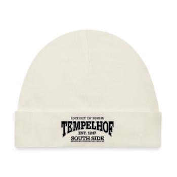 Berlin Tempelhof black - Baby Premium Organic Mütze - Naturweiß - Vorne