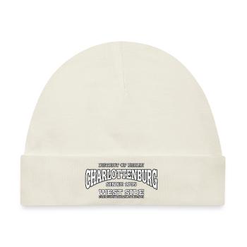 Charlottenburg Berlin West Side (white) - Baby Premium Organic Mütze - Naturweiß - Vorne