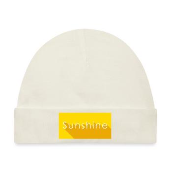 sunshine - Baby Premium Organic Mütze - Naturweiß - Vorne