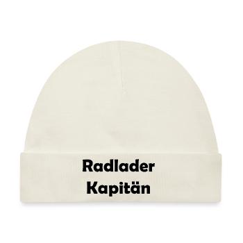 Radlader Kapitän - Baby Premium Organic Mütze - Naturweiß - Vorne