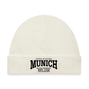 Munich Bavaria - Baby Premium Organic Mütze - Naturweiß - Vorne