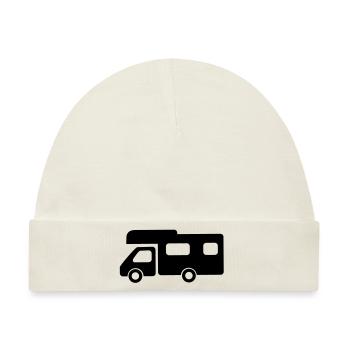 Wohnmobil - Baby Premium Organic Mütze - Naturweiß - Vorne