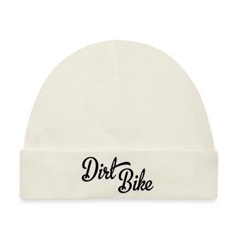 dirt bike - Baby Premium Organic Mütze - Naturweiß - Vorne