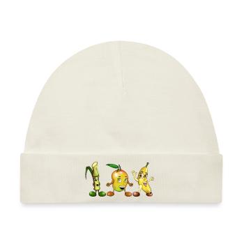 Früchte der Tropen für Babys - Baby Premium Organic Mütze - Naturweiß - Vorne